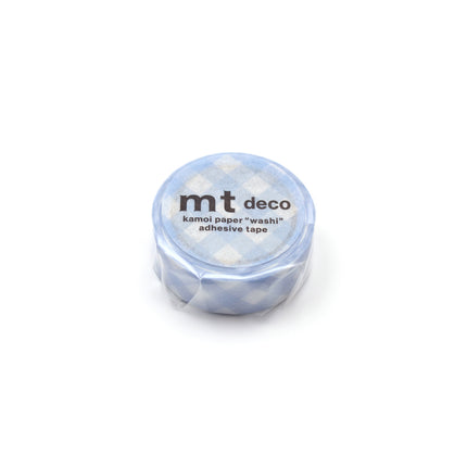 MT Washi Tape 15mm x 7m - Checkered Pastel Ultramarine