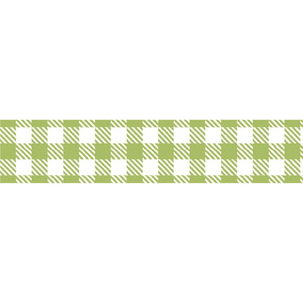 MT Washi Tape 15mm x 7m - Checkered Light Moss Green
