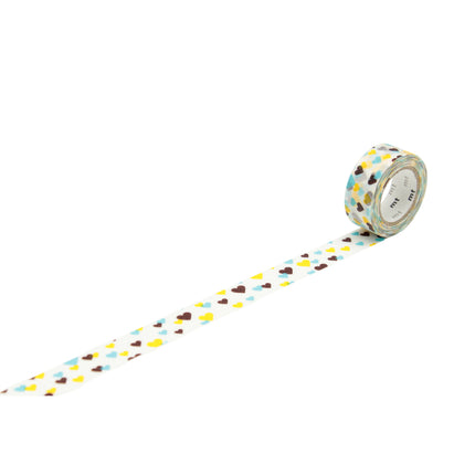 MT Washi Tape 15mm x 7m - Kids Motif Heart