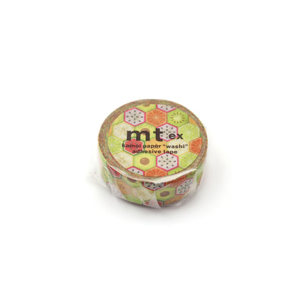 MT Washi Tape 15mm x 7m - EX Hexagon Fruits