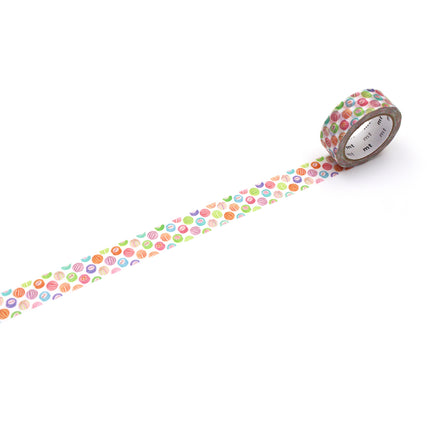 MT Washi Tape 15mm x 7m - Maruichikyu Candy Dot