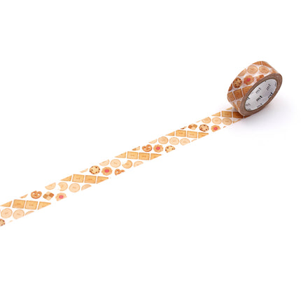 MT Washi Tape 15mm x 7m - Maruichikyu Cookie Stripe