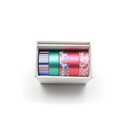 MT Washi Tape Gift Box 5 Rolls - Bright