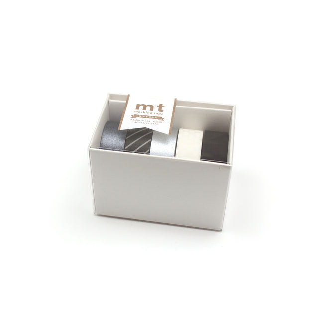 MT Washi Tape Gift Box 5 Rolls - Monotone 3