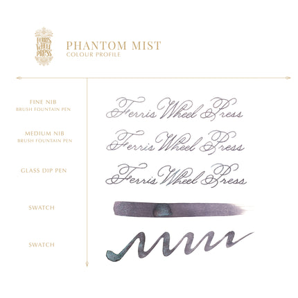 Ferris Wheel Press Fountain Pen Ink Ferritales - Phantom Mist