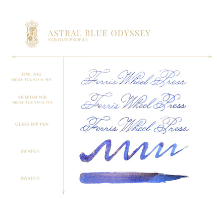 Ferris Wheel Press Fountain Pen Ink - Astral Blue Odyssey