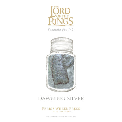 Ferris Wheel Press Fountain Pen Ink - Lord of the Rings - Dawning Silver 10ml