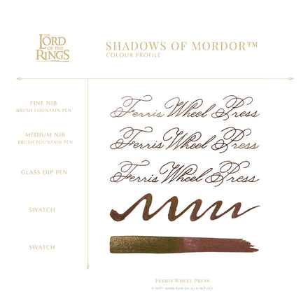 Ferris Wheel Press Bijou Fountain Pen & Ink Set - Lord of the Rings Sauron