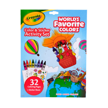 Crayola Worlds Favourite Colours - Colour & Sticker Activity Set