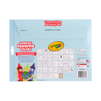 Crayola Worlds Favourite Colours - Colour & Sticker Activity Set