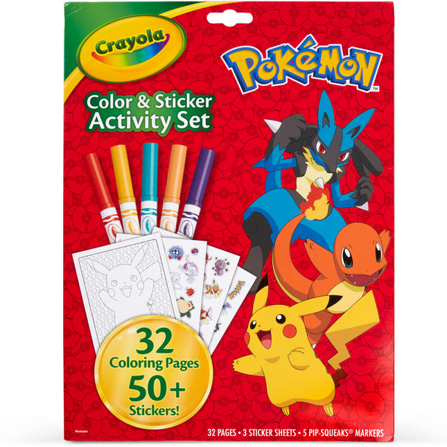 Crayola Colour & Sticker Activity Set Pokemon