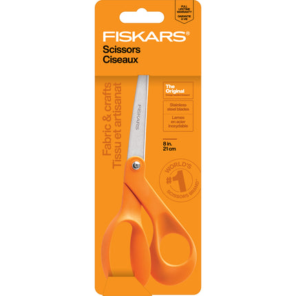 Fiskars Scissors Premier Orange Handle Offset - 8 Inch