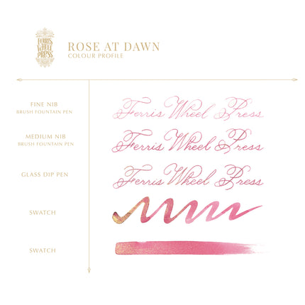 Ferris Wheel Press Fountain Pen Ink - Rose at Dawn