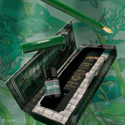 Ferris Wheel Press Carousel Fountain Pen and Ink Set - Harry Potter Houses of Hogwarts Slytherin