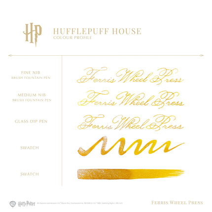 Ferris Wheel Press Fountain Pen Ink - Harry Potter Hufflepuff House 38ml
