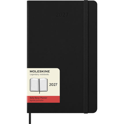 Moleskine Diary 12 Month - Daily - Hard Cover - Large Black 2027