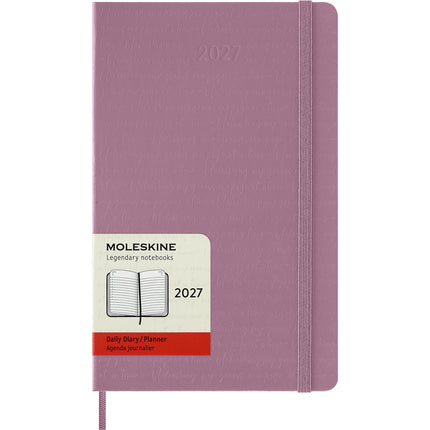 Moleskine Diary 12 Month - Daily - Hard Cover - Large Majestic Pink 2027