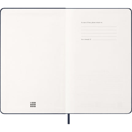 Moleskine Diary 12 Month - Daily - Hard Cover - Large Sapphire Blue 2027