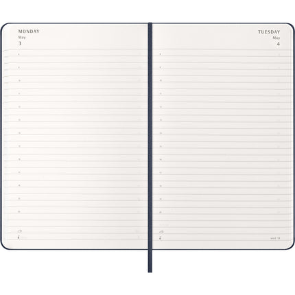 Moleskine Diary 12 Month - Daily - Hard Cover - Large Sapphire Blue 2027