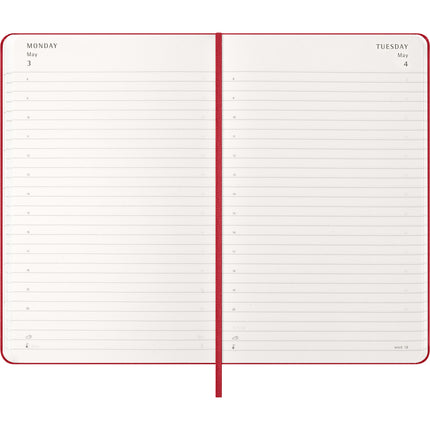Moleskine Diary 12 Month - Daily - Hard Cover - Large Scarlet Red 2027