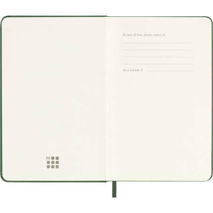 Moleskine Diary 12 Month - Daily - Hard Cover - Pocket Myrtle Green 2027