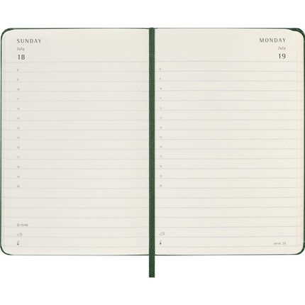 Moleskine Diary 12 Month - Daily - Hard Cover - Pocket Myrtle Green 2027