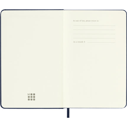 Moleskine Diary 12 Month - Daily - Hard Cover - Pocket Sapphire Blue 2027
