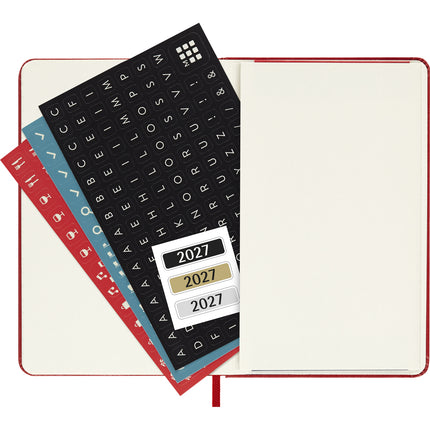 Moleskine Diary 12 Month - Daily - Hard Cover - Pocket Scarlet Red 2027