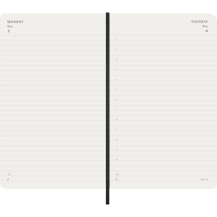 Moleskine Diary 12 Month - Daily - Soft Cover - Large Black 2027
