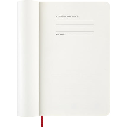 Moleskine Diary 12 Month - Daily - Soft Cover - Large Scarlet Red 2027