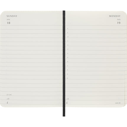 Moleskine Diary 12 Month - Daily - Soft Cover - Pocket Black 2027