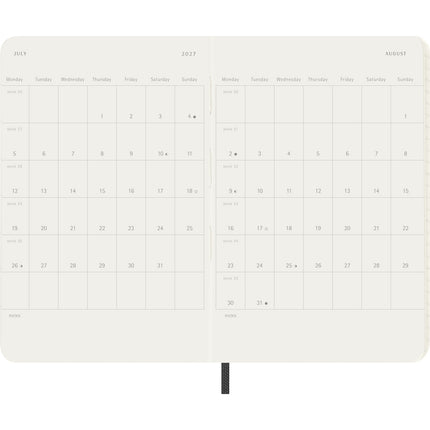 Moleskine Diary 12 Month - Daily - Soft Cover - Pocket Black 2027