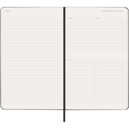Moleskine Diary 12 Month - Professional Weekly Vertical - Hard Cover - Large Black 2027