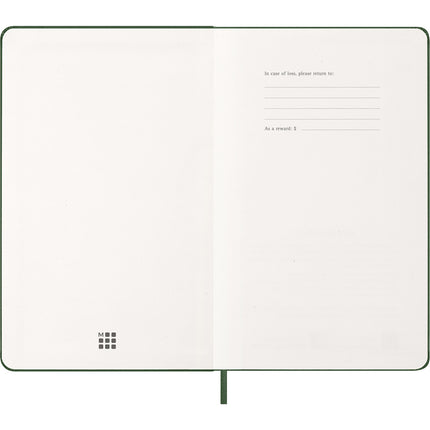 Moleskine Diary 12 Month - Weekly + Notes - Hard Cover - Large Myrtle Green 2027