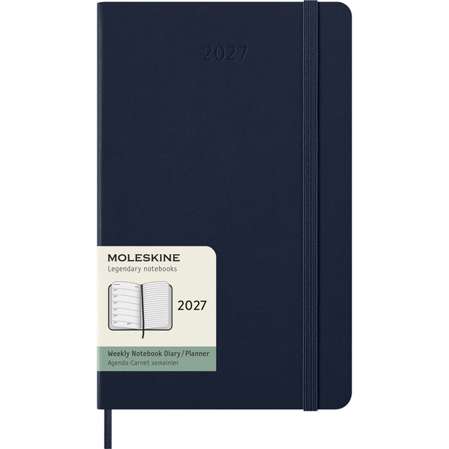 Moleskine Diary 12 Month - Weekly + Notes - Hard Cover - Large Sapphire Blue 2027