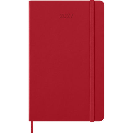 Moleskine Diary 12 Month - Weekly + Notes - Hard Cover - Large Scarlet Red 2027