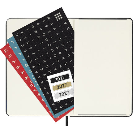 Moleskine Diary 12 Month - Weekly + Notes - Hard Cover - Pocket Black 2027