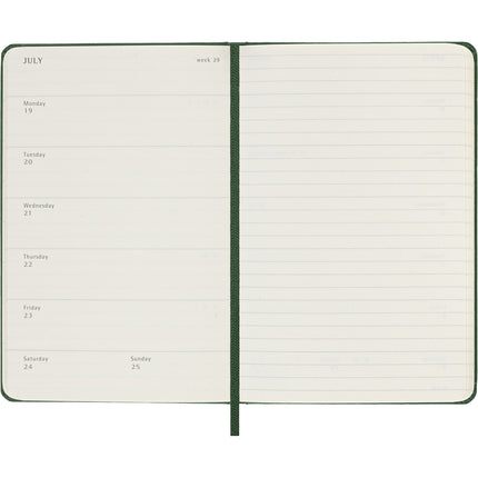 Moleskine Diary 12 Month - Weekly + Notes - Hard Cover - Pocket Myrtle Green 2027