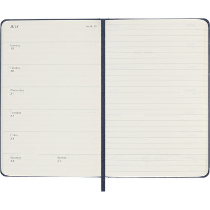 Moleskine Diary 12 Month - Weekly + Notes - Hard Cover - Pocket Sapphire Blue 2027