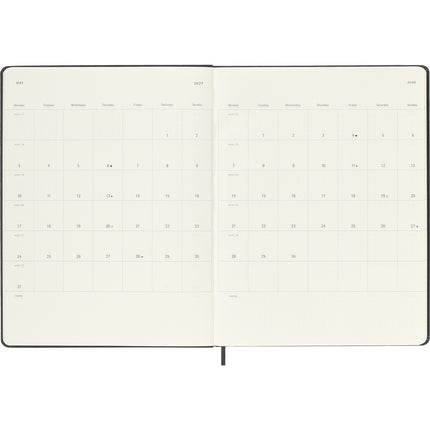 Moleskine Diary 12 Month - Weekly + Notes - Hard Cover - XL Black 2027