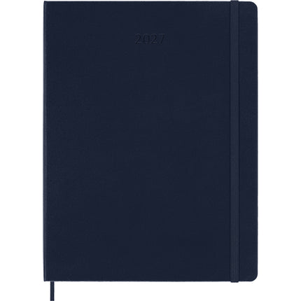 Moleskine Diary 12 Month - Weekly + Notes - Hard Cover - XL Sapphire Blue 2027