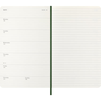 Moleskine Diary 12 Month - Weekly + Notes - Soft Cover - Large Sapphire Blue 2027