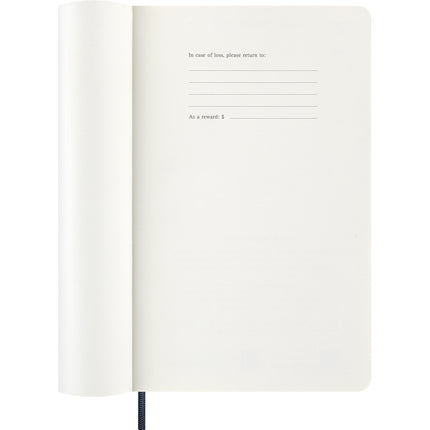 Moleskine Diary 12 Month - Weekly + Notes - Soft Cover - Large Sapphire Blue 2027