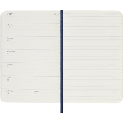 Moleskine Diary 12 Month - Weekly + Notes - Soft Cover - Pocket Sapphire Blue 2027