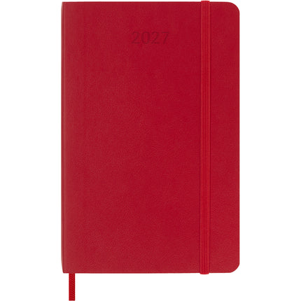 Moleskine Diary 12 Month - Weekly + Notes - Soft Cover - Pocket Scarlet Red 2027