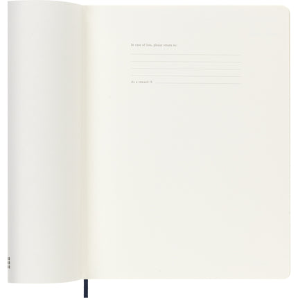 Moleskine Diary 12 Month - Weekly + Notes - Soft Cover - XL Sapphire Blue 2027