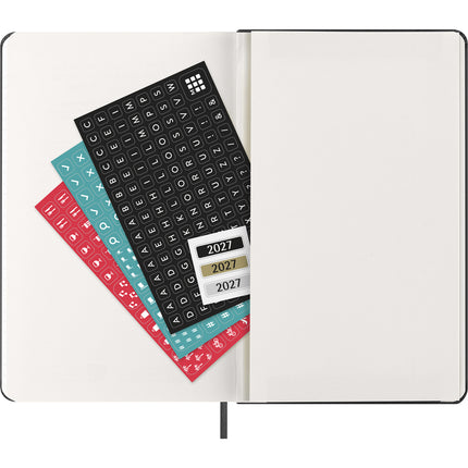 Moleskine Diary 12 Month - Weekly Horizontal - Hard Cover - Large Black 2027