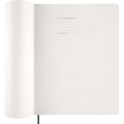 Moleskine Essential Planner 15 Month - Soft Cover - Weekly Vertical - XXL Myrtle Green 2027