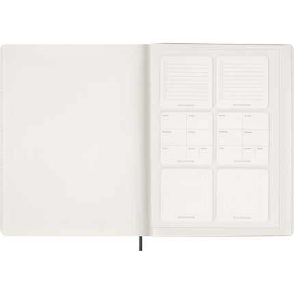 Moleskine Essential Planner 15 Month - Soft Cover - Weekly Vertical - XXL Myrtle Green 2027