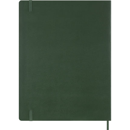 Moleskine Essential Planner 15 Month - Soft Cover - Weekly Vertical - XXL Myrtle Green 2027